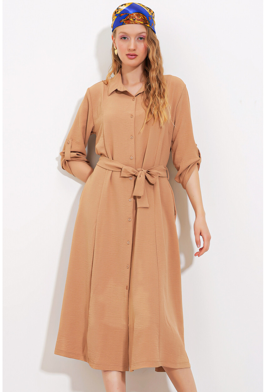 2442 Shirt Dress With Belt