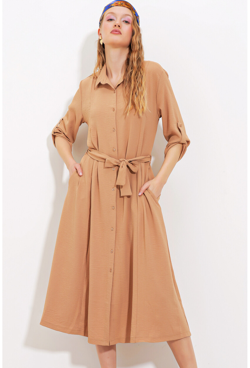 2442 Shirt Dress With Belt