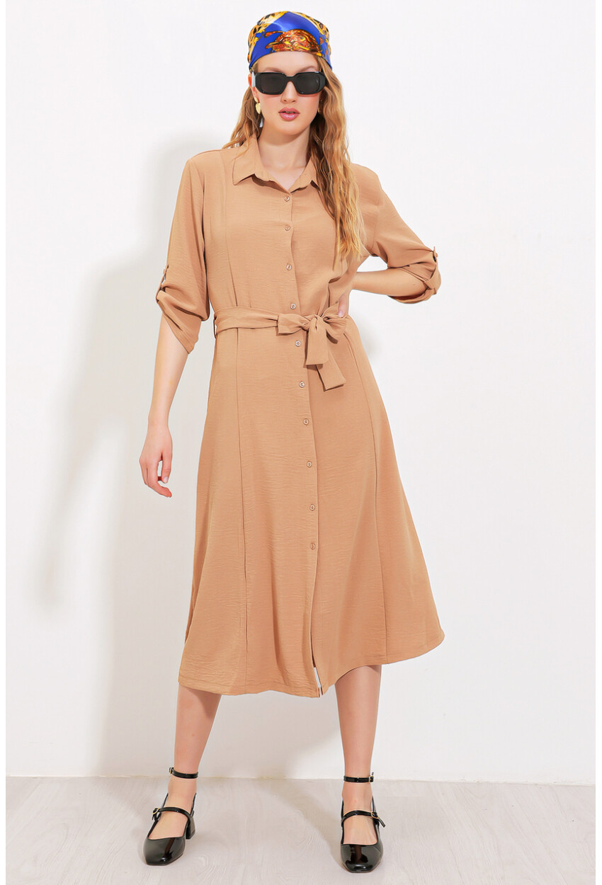 2442 Shirt Dress With Belt