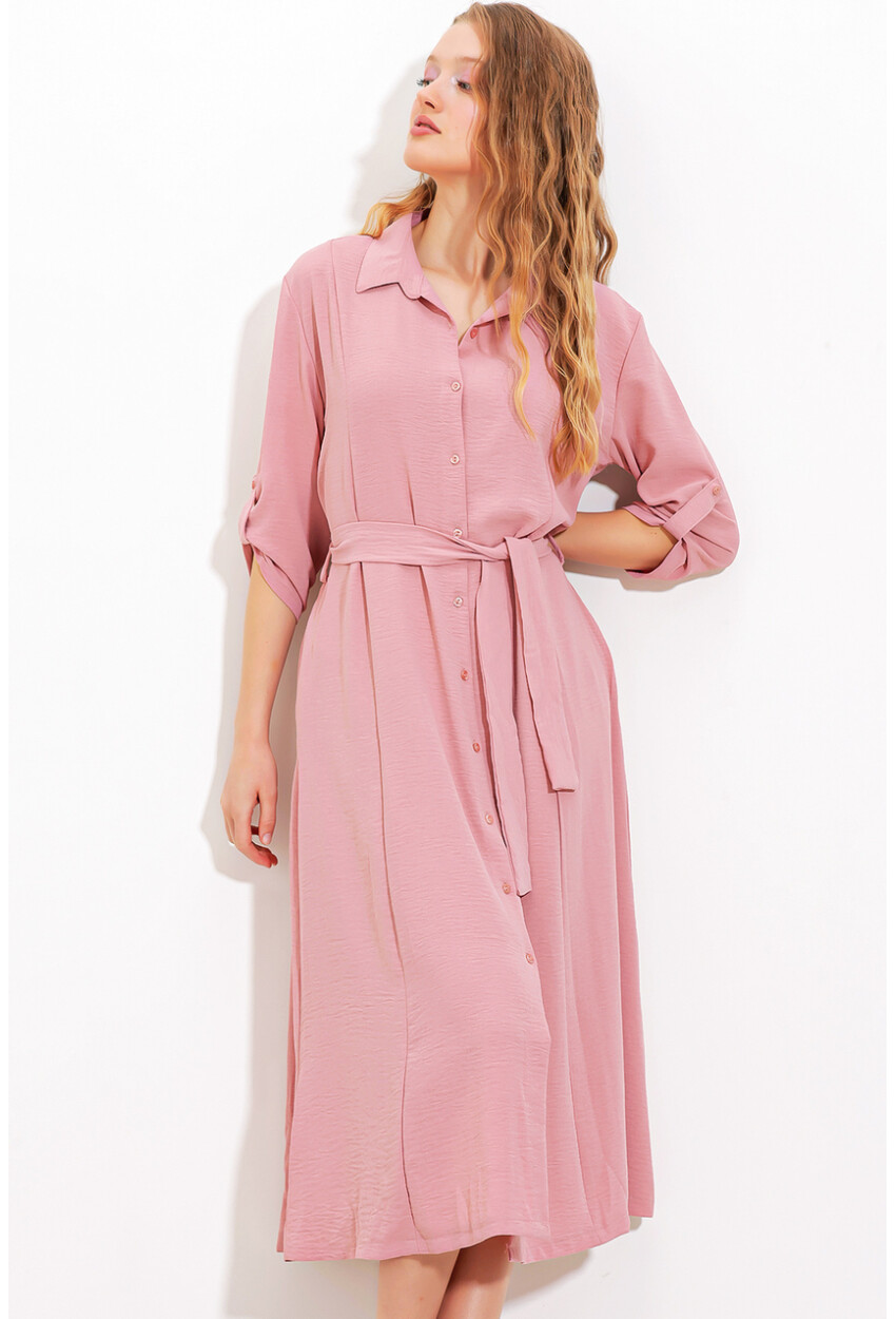 2442 Shirt Dress With Belt