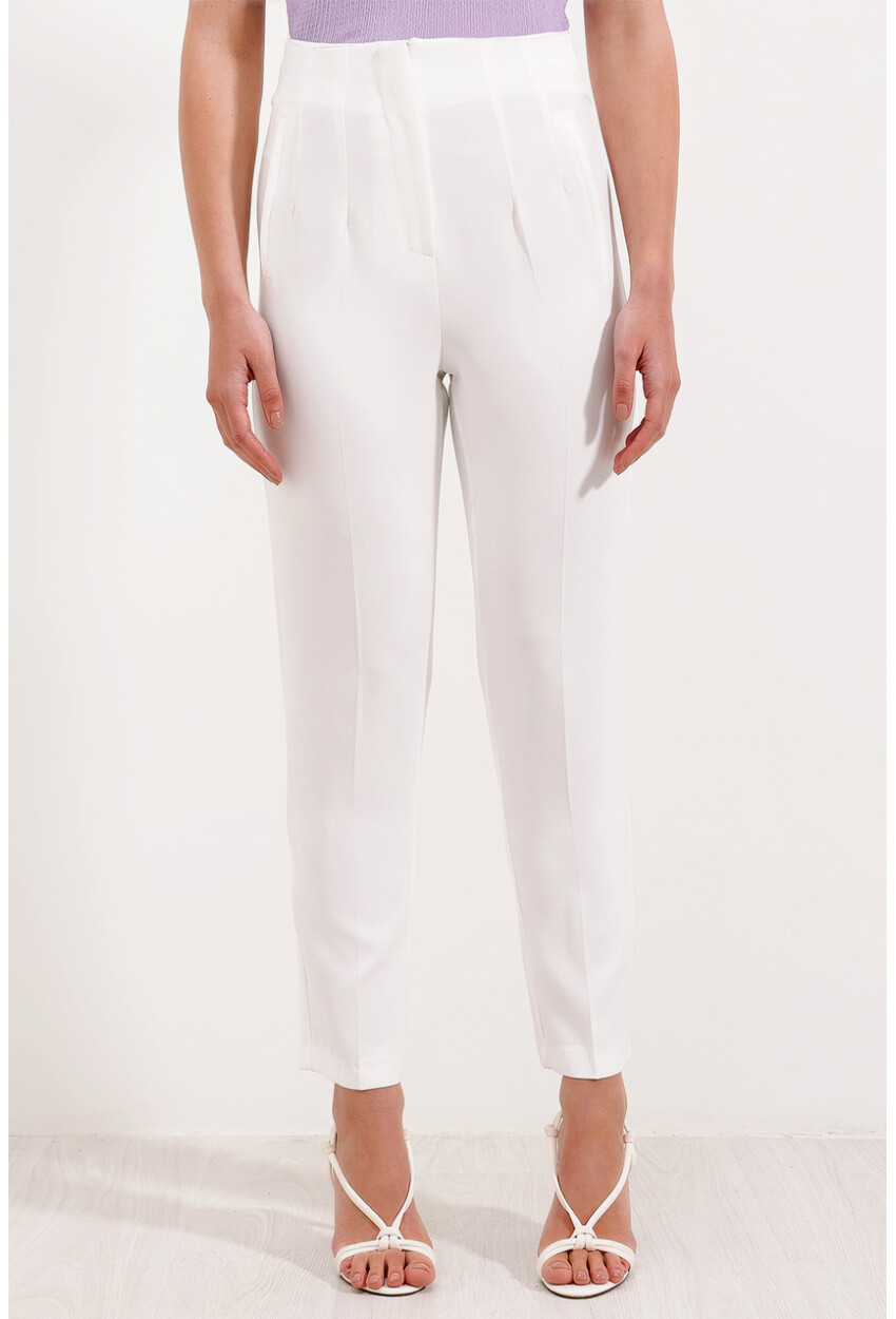 6650 High-Waist Fabric Pants