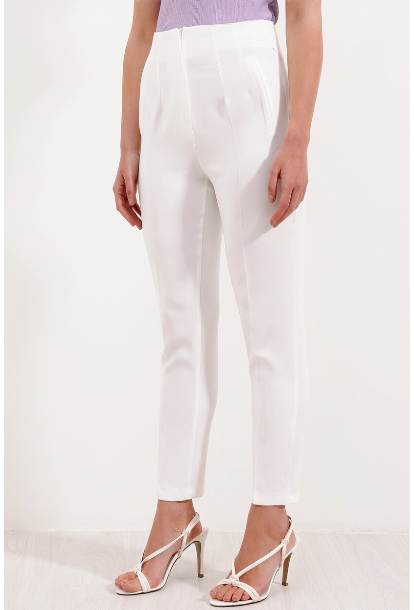 6650 High-Waist Fabric Pants