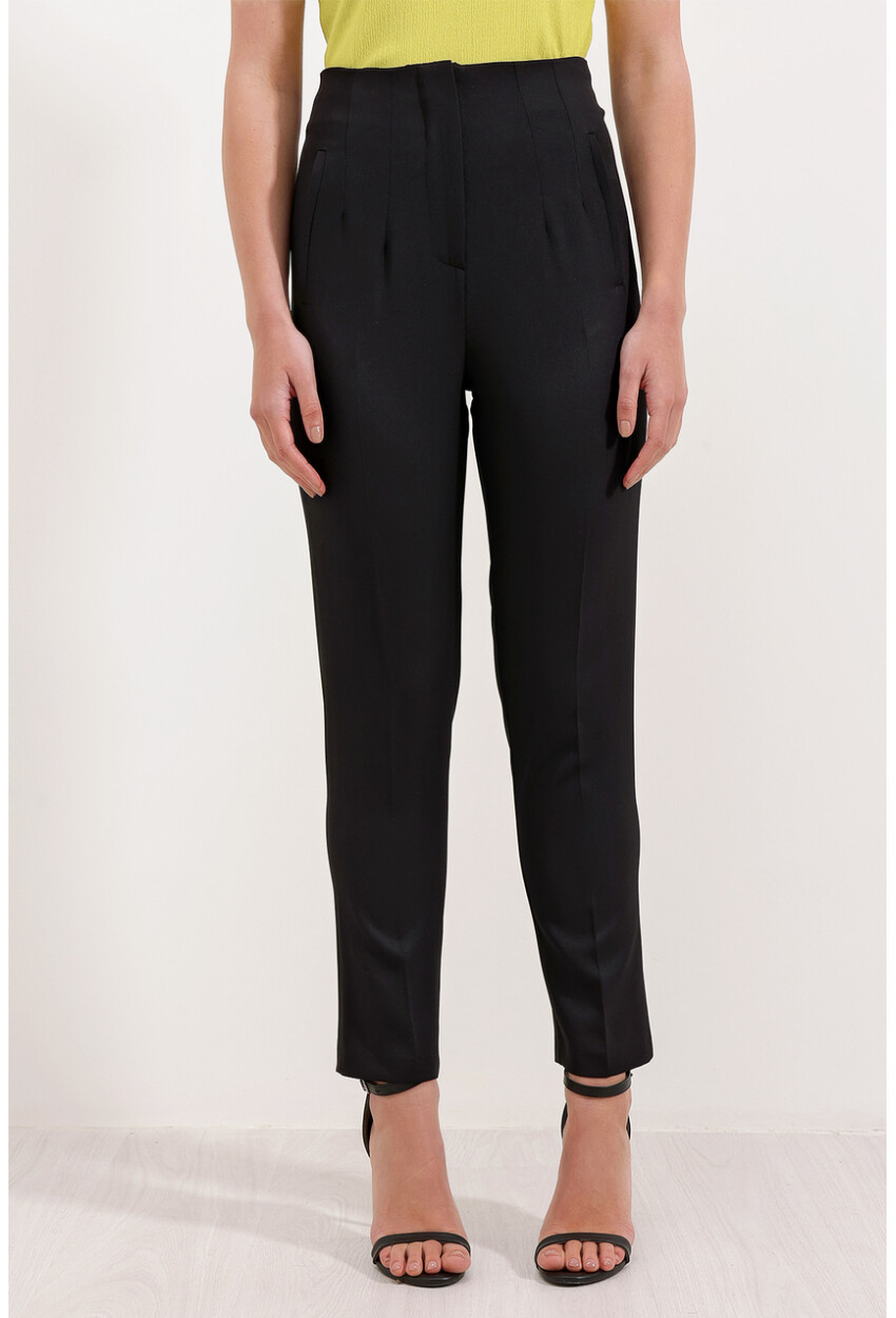 6650 High-Waist Fabric Pants