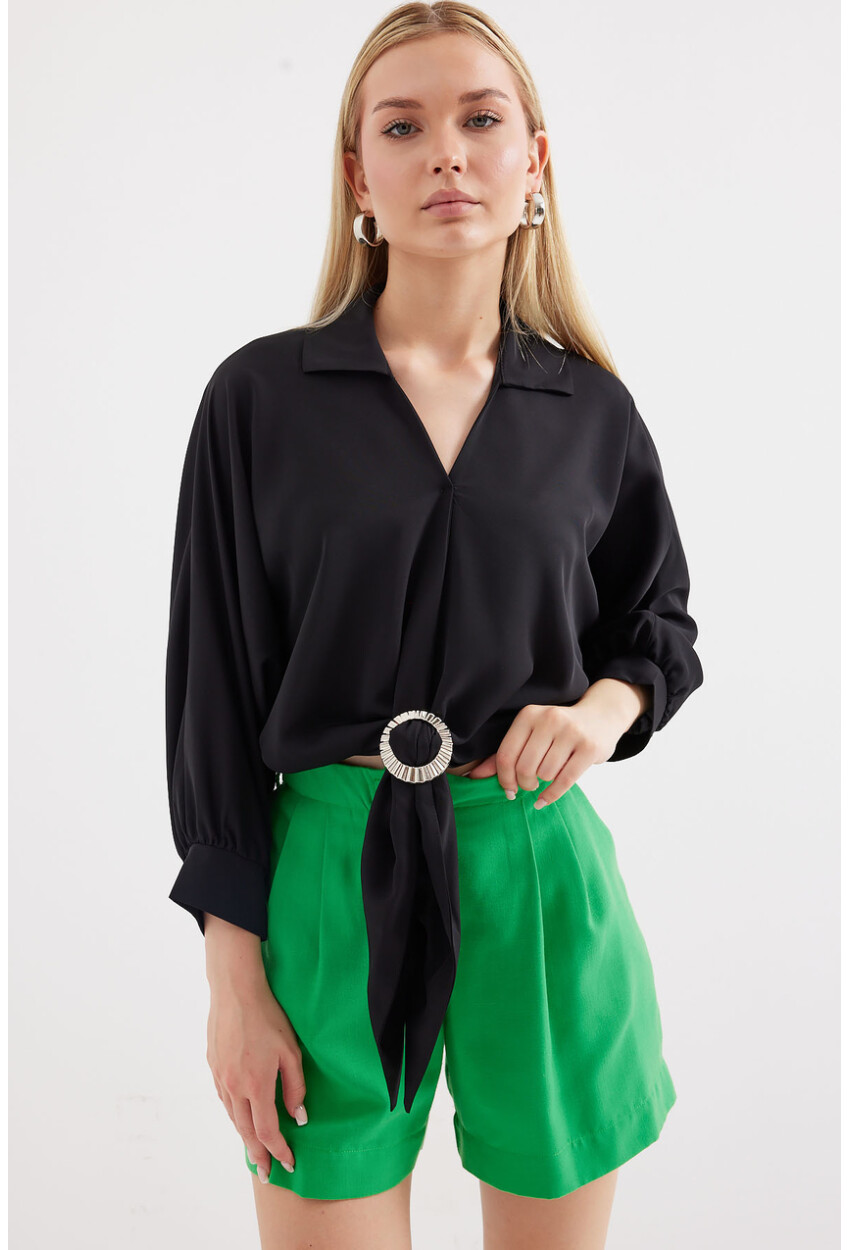 905 Oversized Drape Blouse