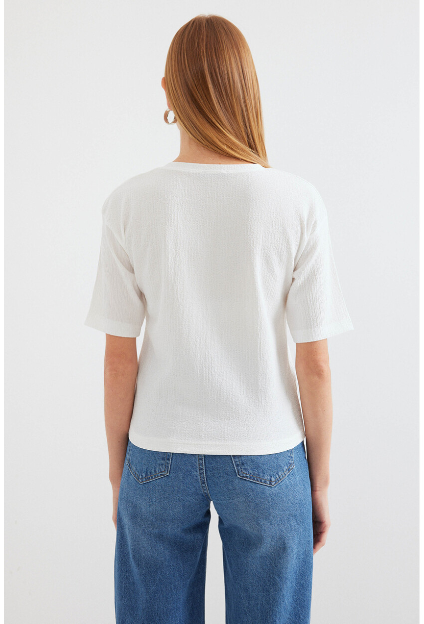 911 Printed Basic Knit T-Shirt