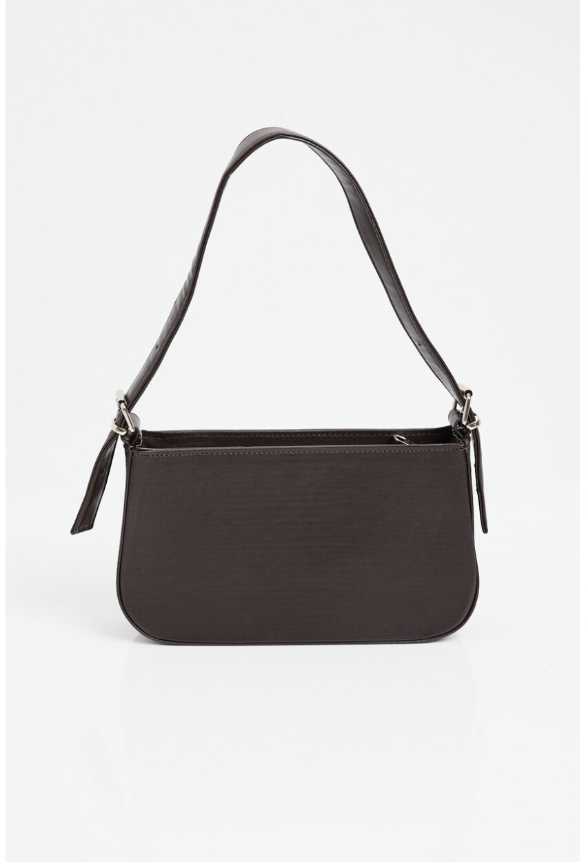 010172 Plain Baguette Shoulder Bag