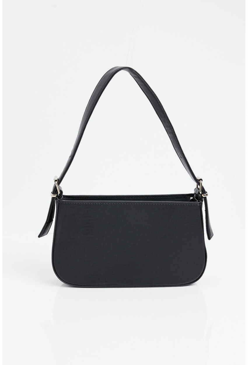 010172 Plain Baguette Shoulder Bag