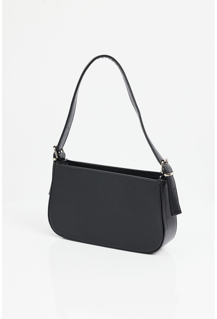 010172 Plain Baguette Shoulder Bag