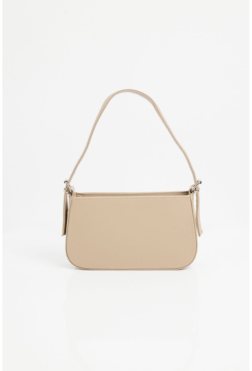 010172 Plain Baguette Shoulder Bag