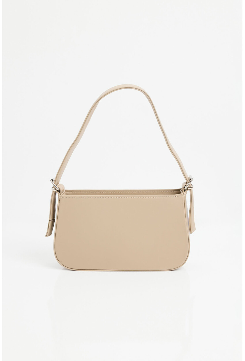 010172 Plain Baguette Shoulder Bag