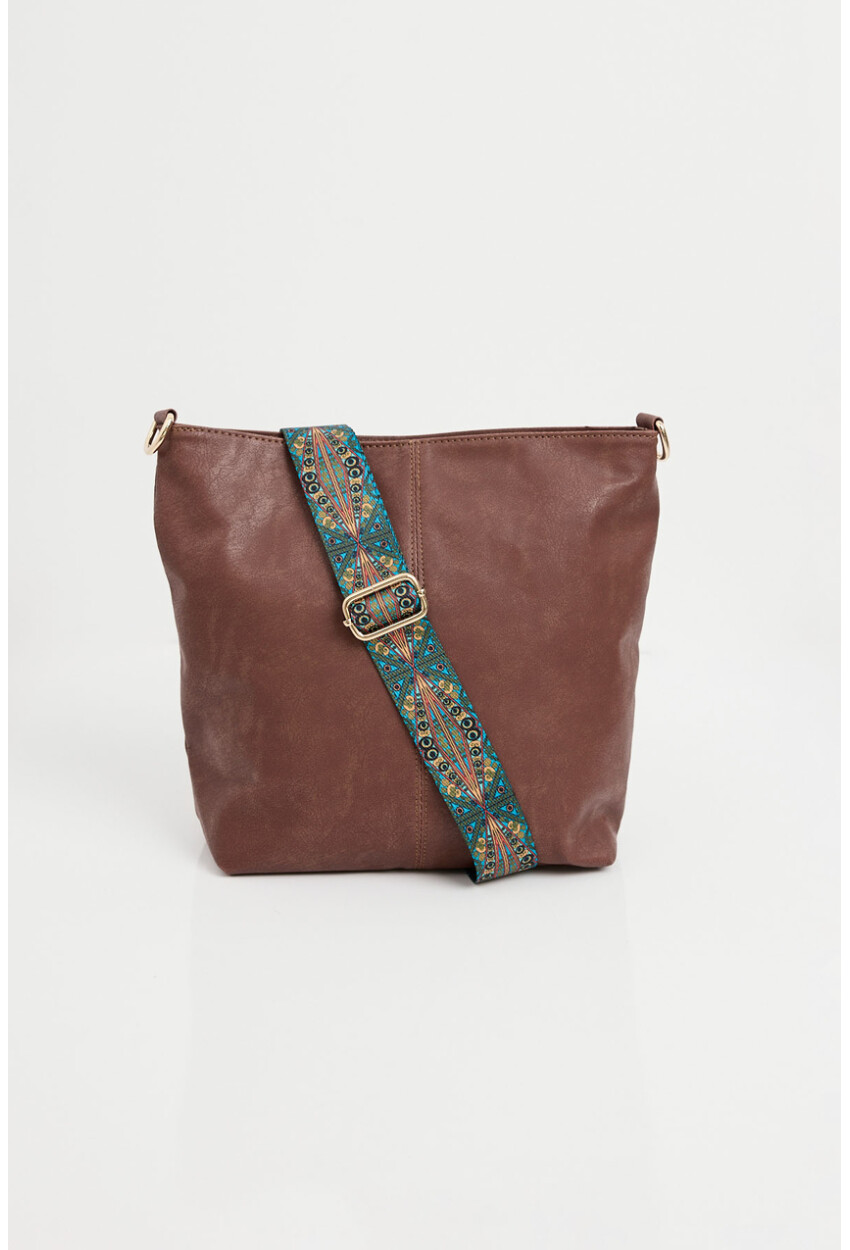 010173 Faux Leather Shoulder Bag