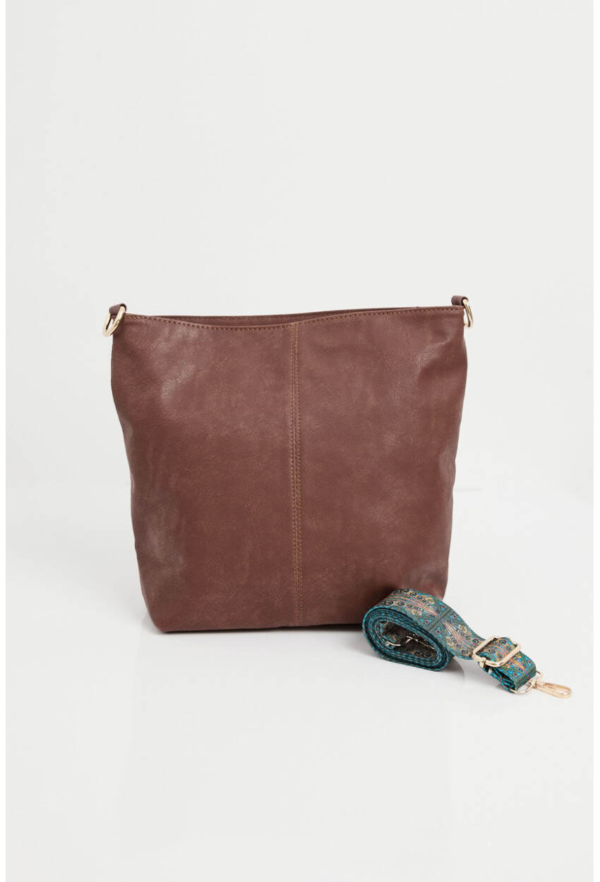 010173 Faux Leather Shoulder Bag