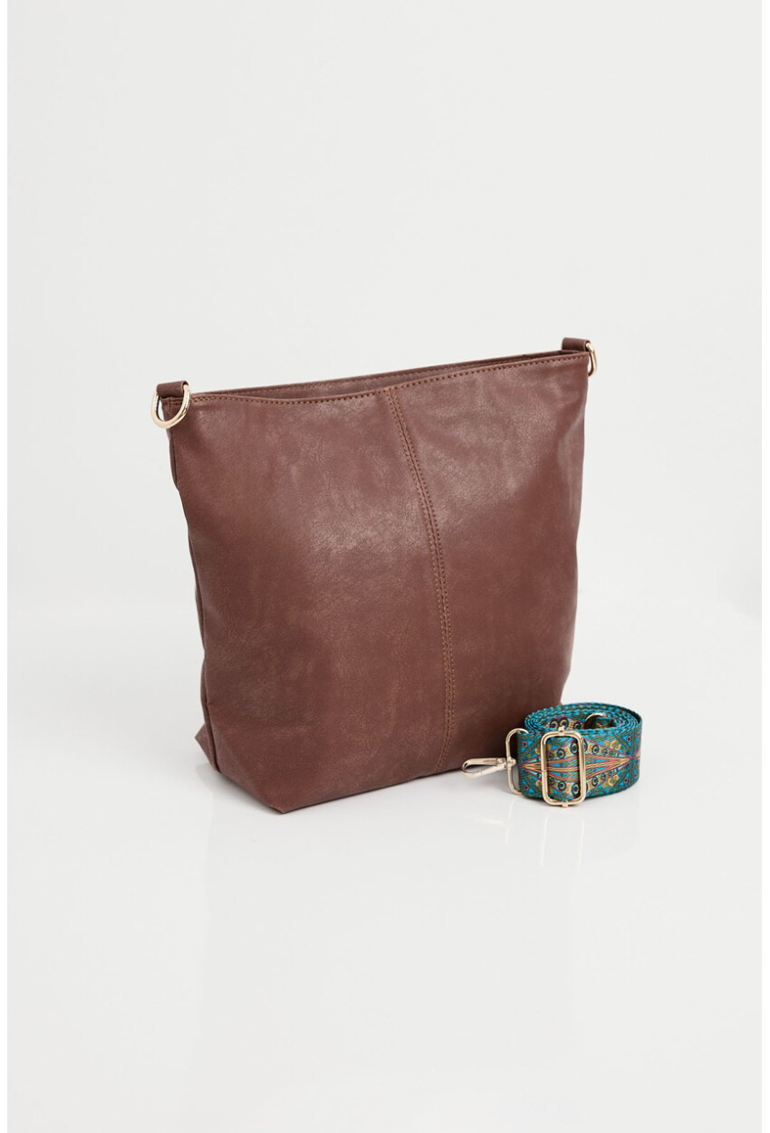 010173 Faux Leather Shoulder Bag