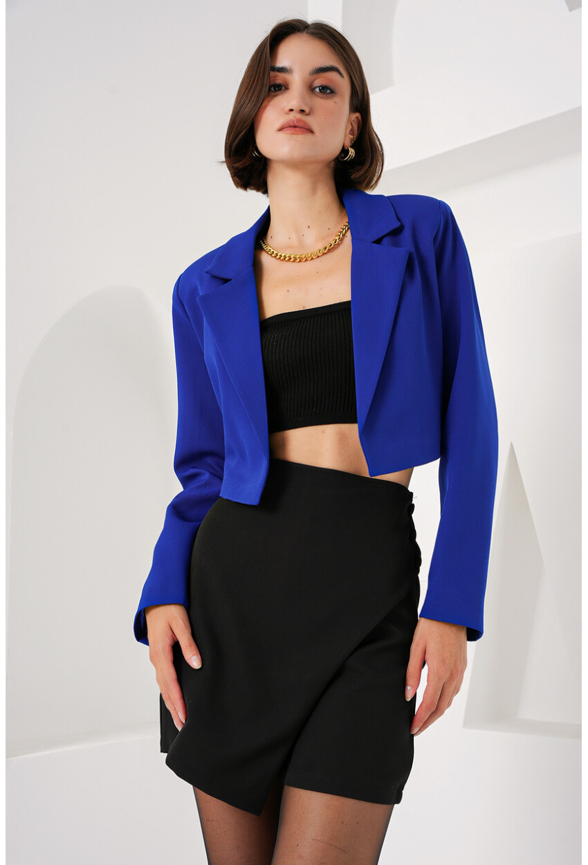 0708 Crop Blazer Ceket