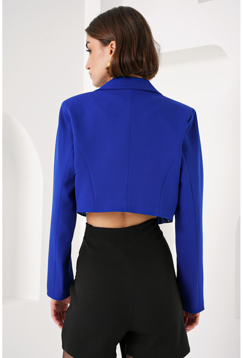 0708 Crop Blazer Ceket