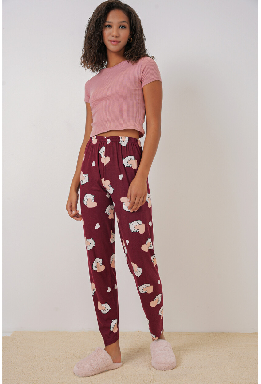 4323 Desenli Pijama Altı