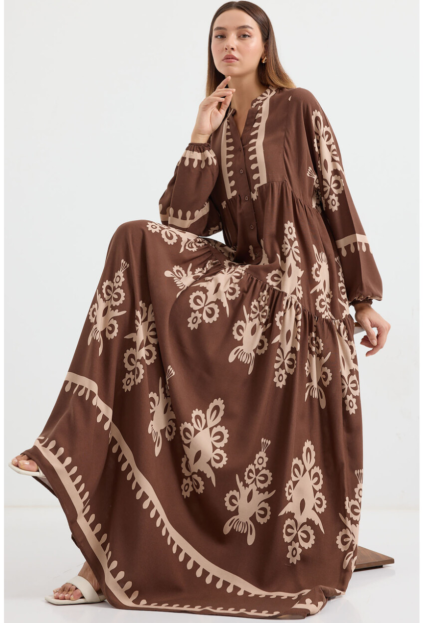 2423 Authentic Patterned Dress