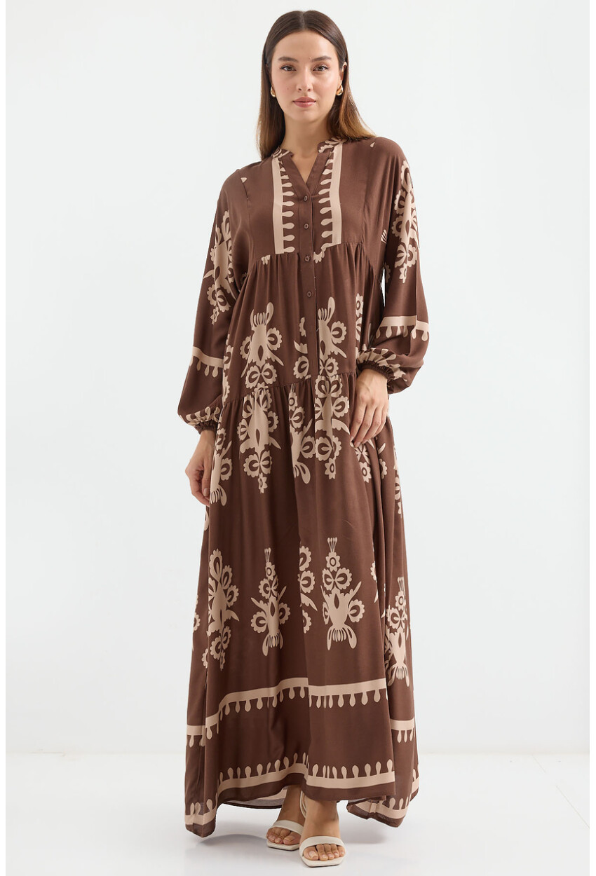 2423 Authentic Patterned Dress