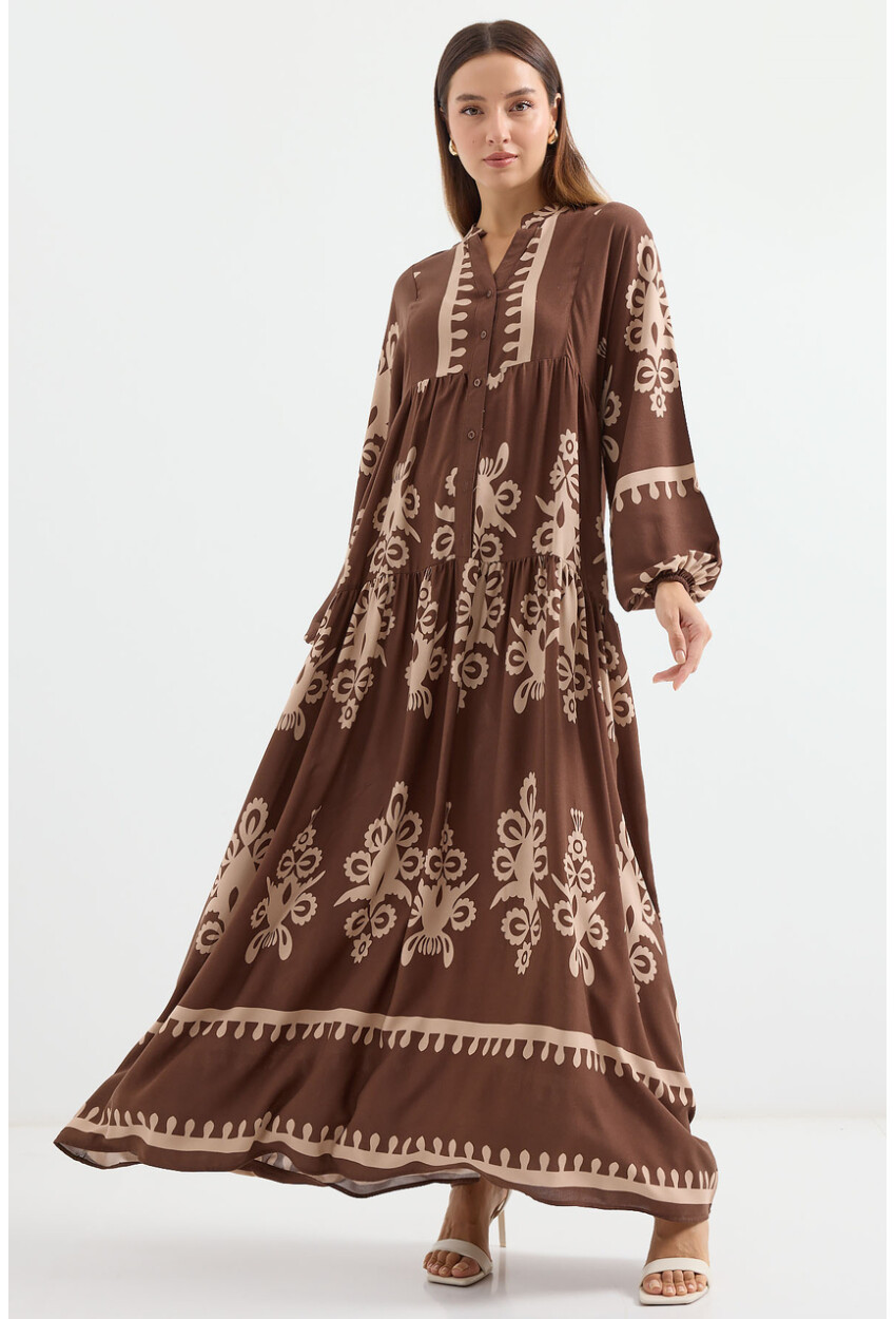 2423 Authentic Patterned Dress