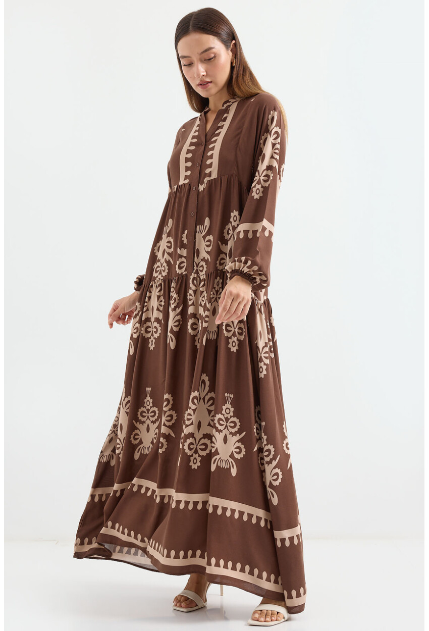 2423 Authentic Patterned Dress