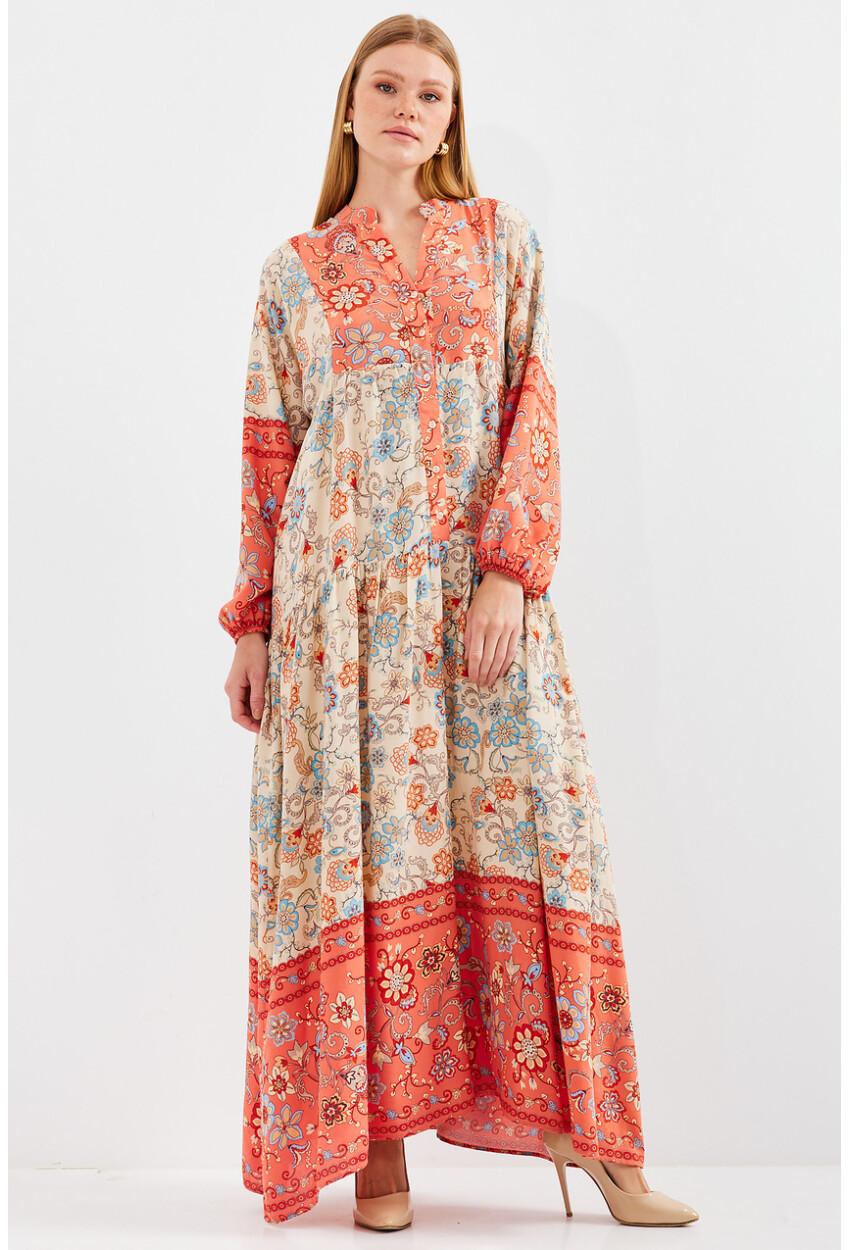 2423 Authentic Patterned Dress