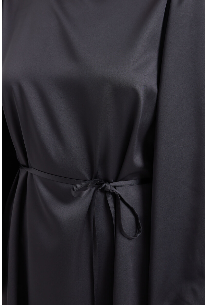 2510 Satin Hijab Evening Dress
