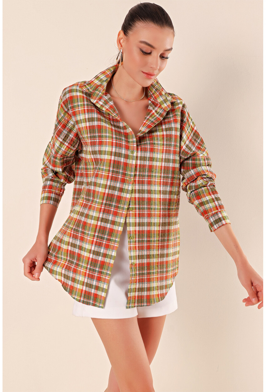 3900 Oversized Long Basic Shirt