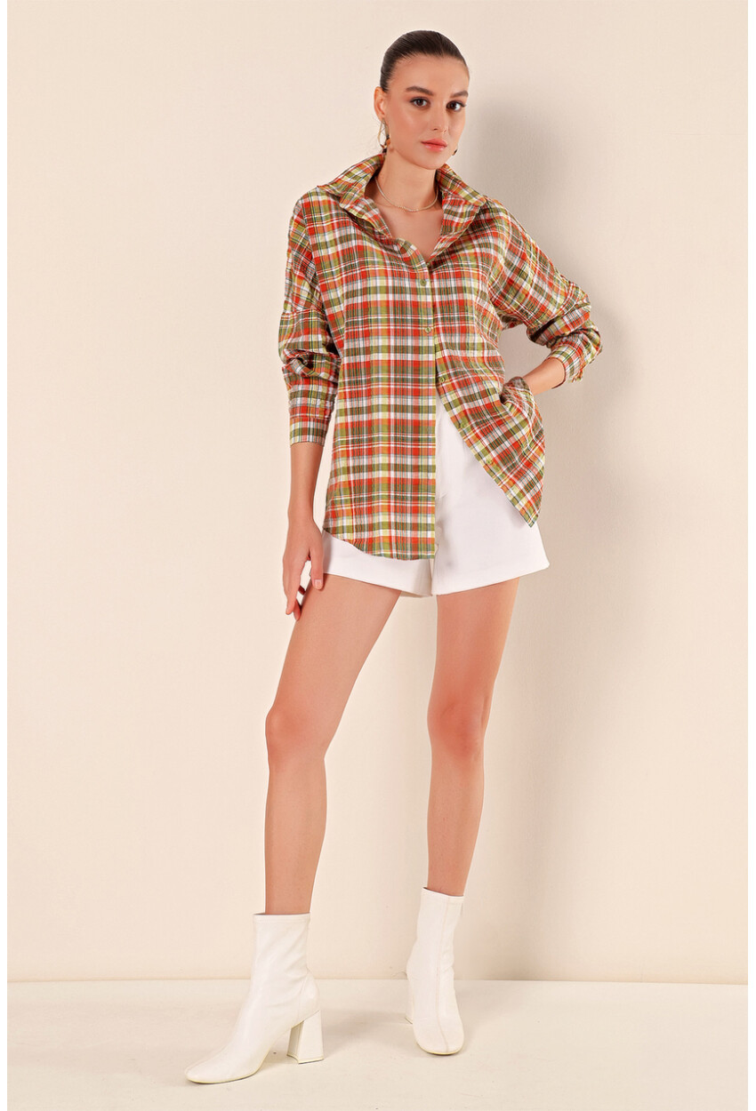 3900 Oversized Long Basic Shirt