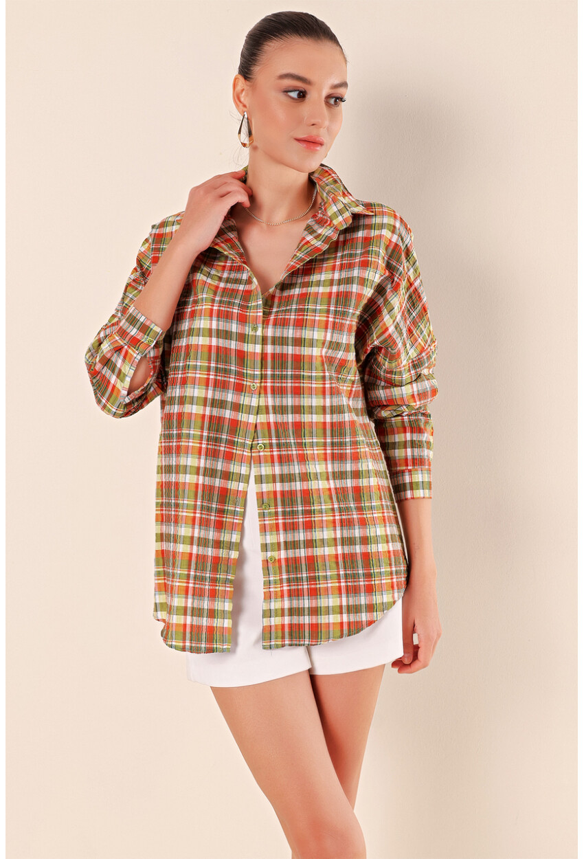 3900 Oversized Long Basic Shirt