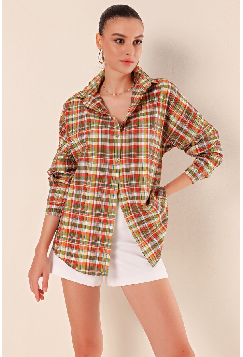 3900 Oversized Long Basic Shirt