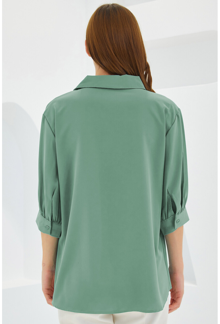 0493 Shirt Collar Blouse