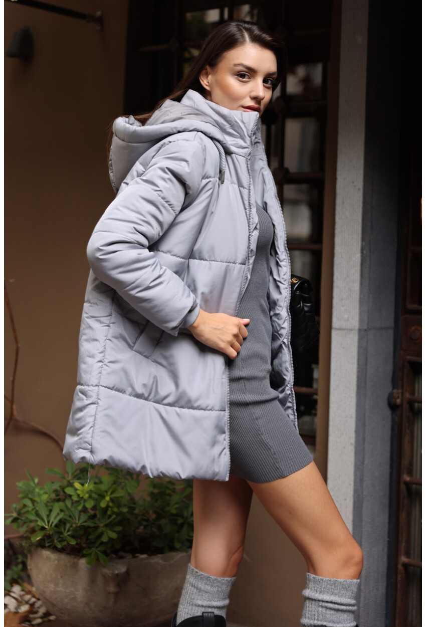 Hooded Oversized Puffer Coat