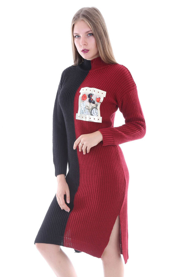 15293 YARIM BALIKÇI TRİKO ELBİSE