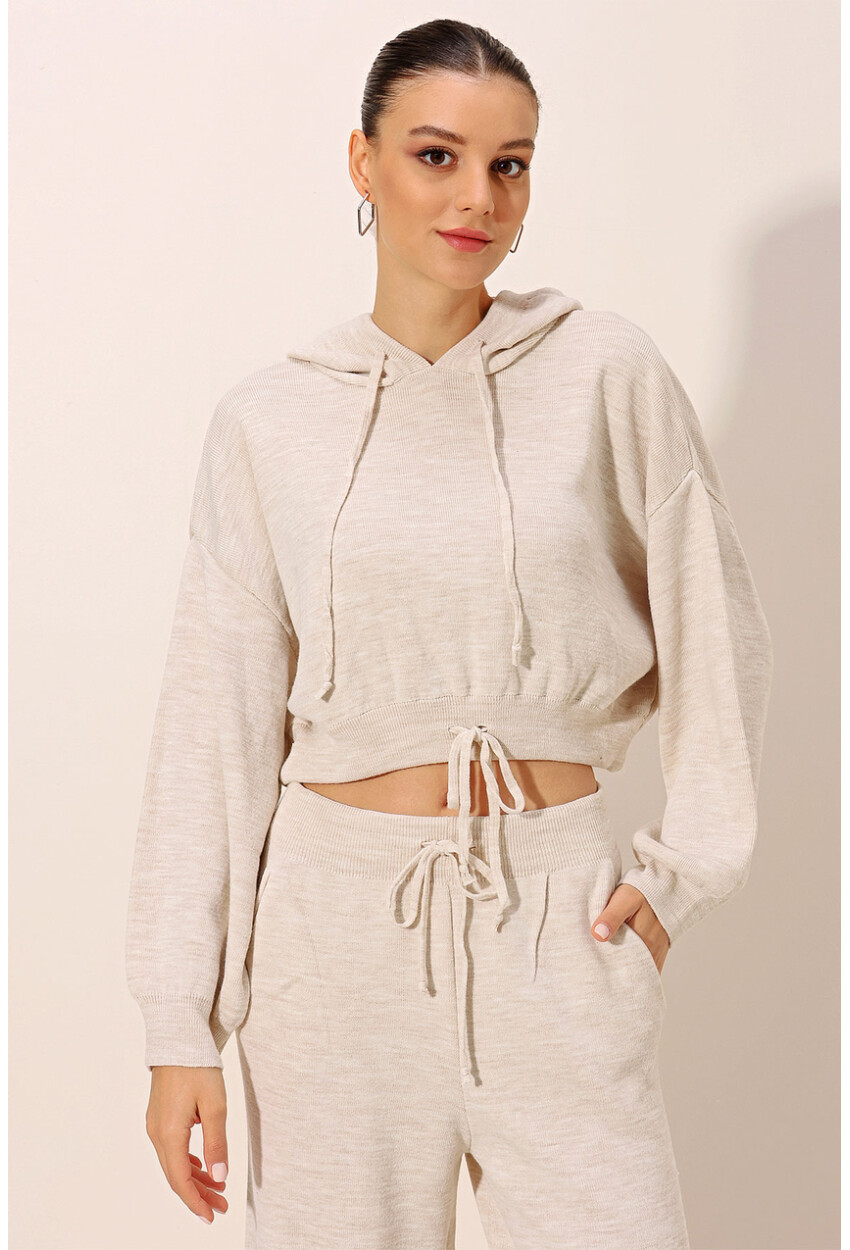 15845 Hooded Oversized Two-Piece Set