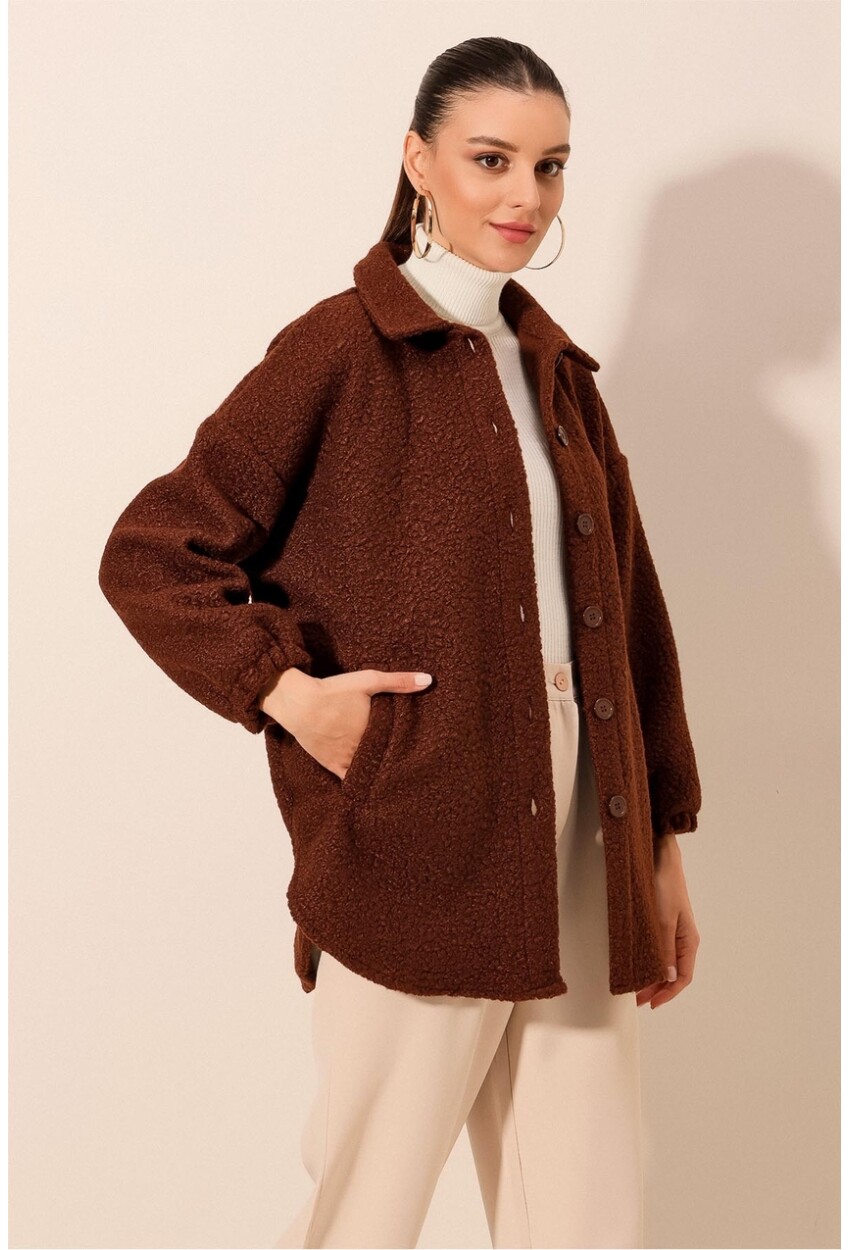 0675 Wool Blend Boucle Jacket