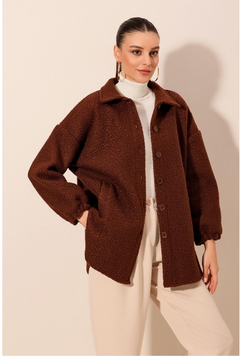 0675 Wool Blend Boucle Jacket