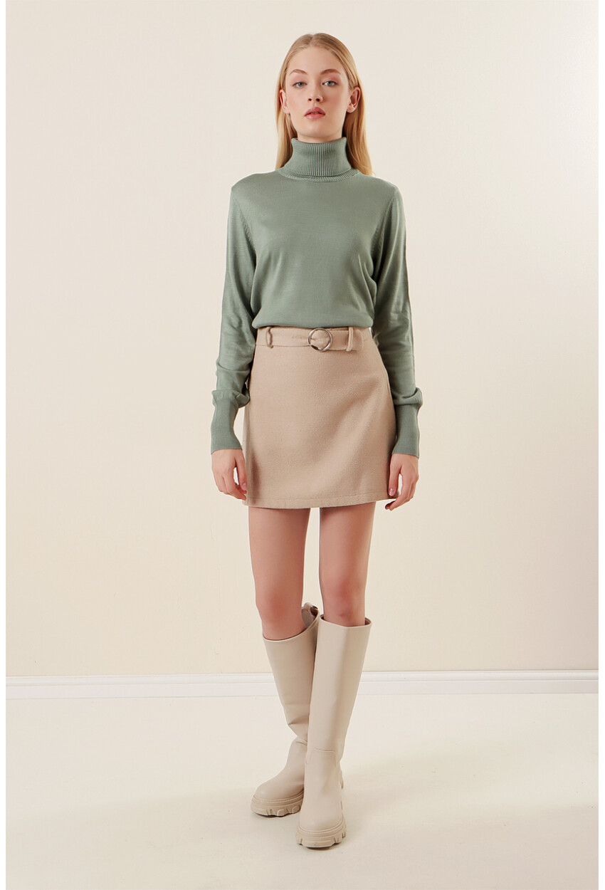 15747 Turtleneck Knit Sweater