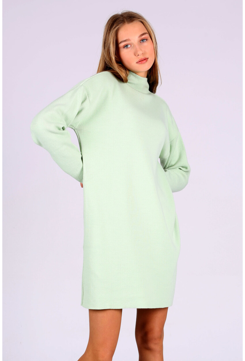 15765 Boğazlı Triko Tunik