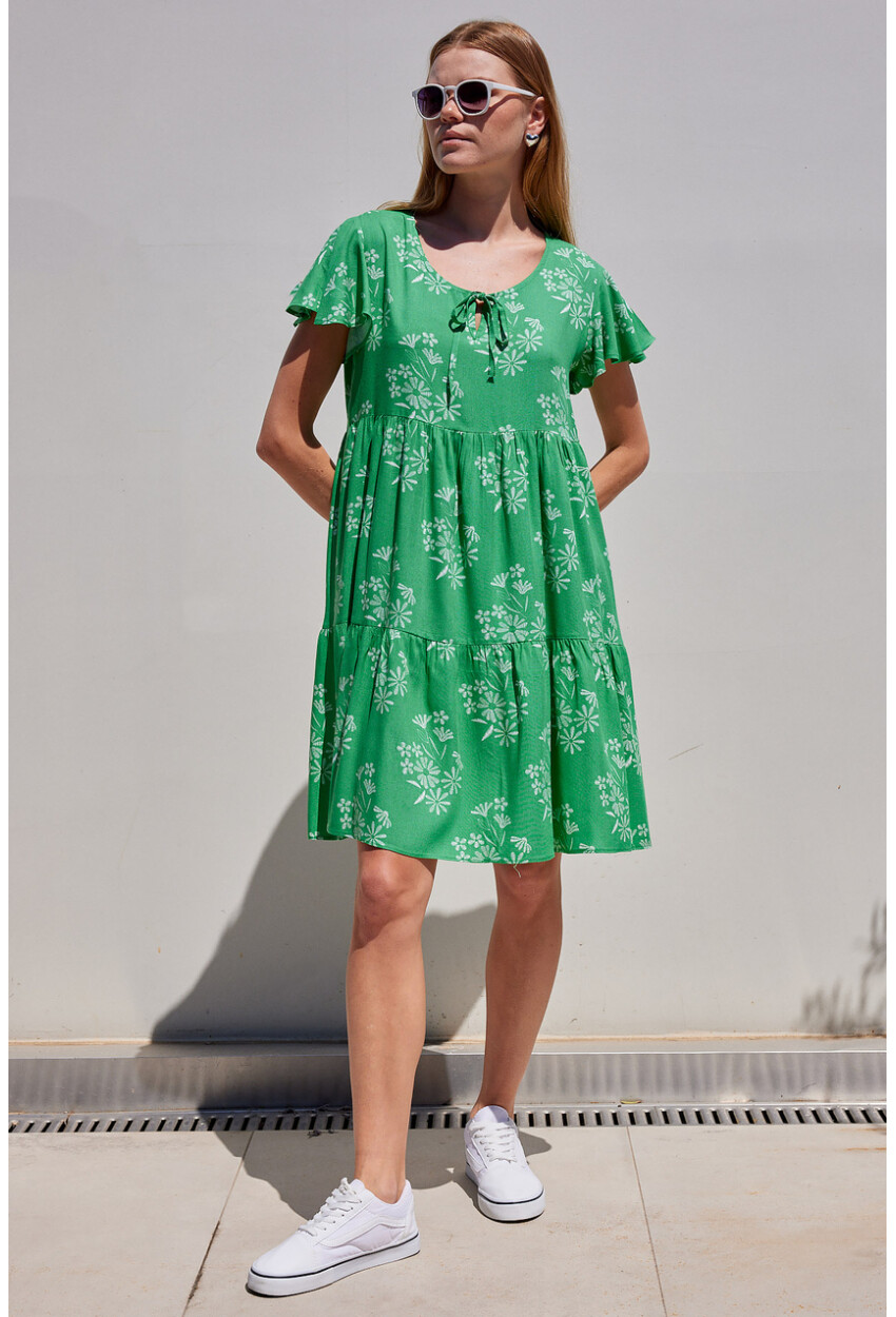 2352 V-Neck Short Dress