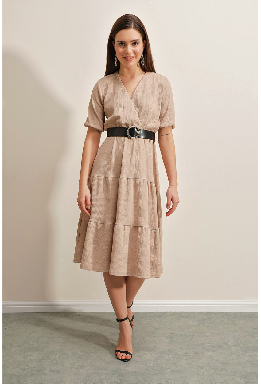 2377 Knit Dress With Belt