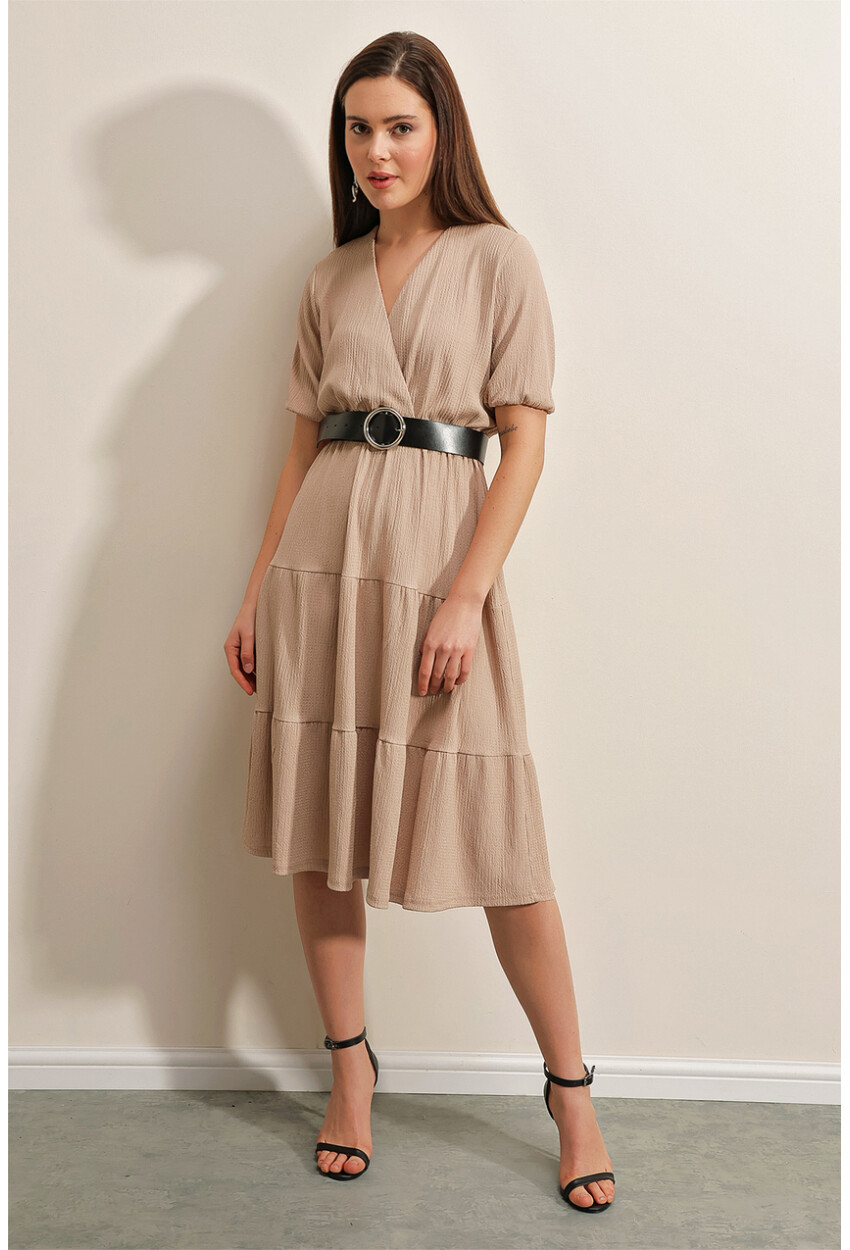 2377 Knit Dress With Belt