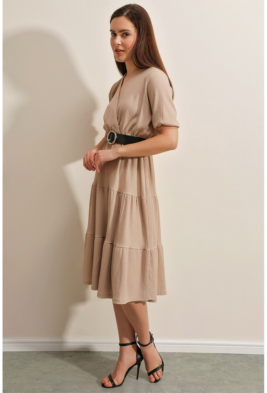 2377 Knit Dress With Belt
