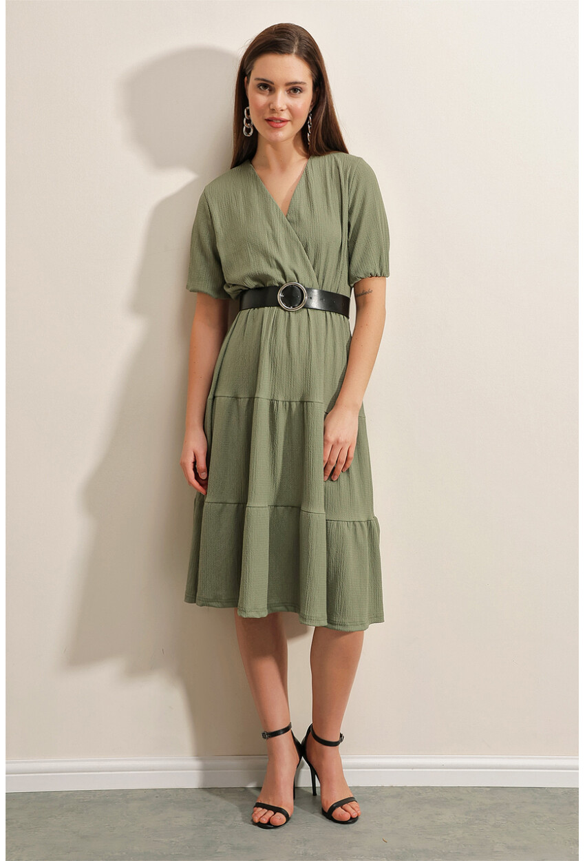 2377 Knit Dress With Belt