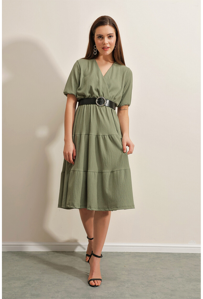 2377 Knit Dress With Belt