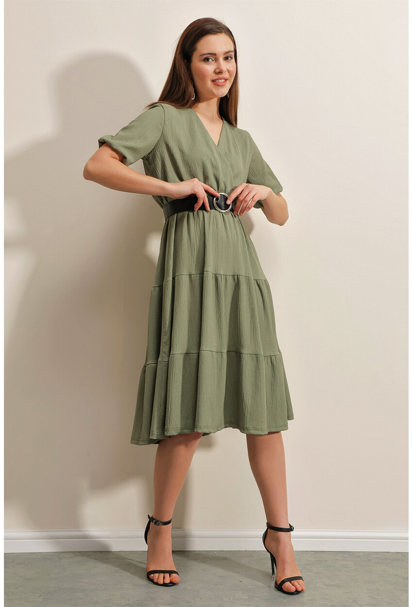 2377 Knit Dress With Belt