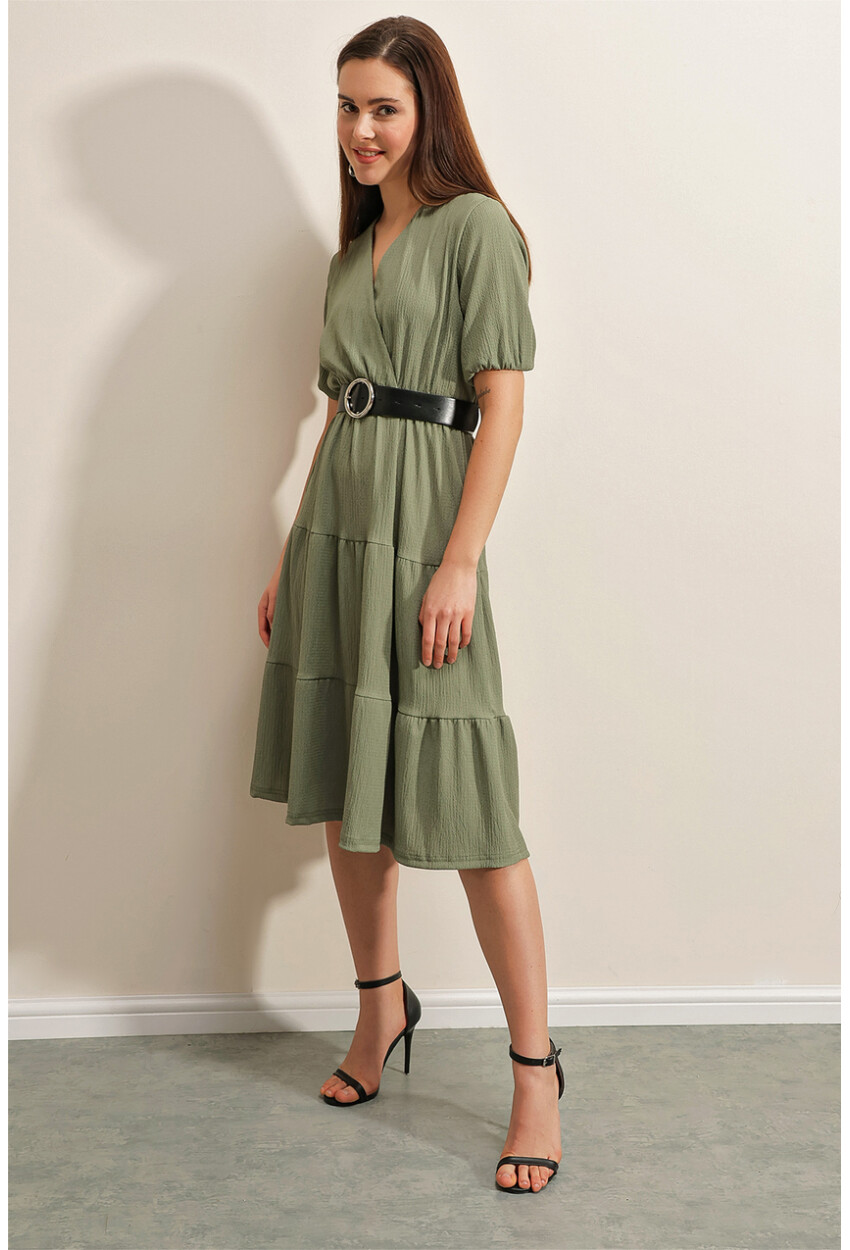 2377 Knit Dress With Belt