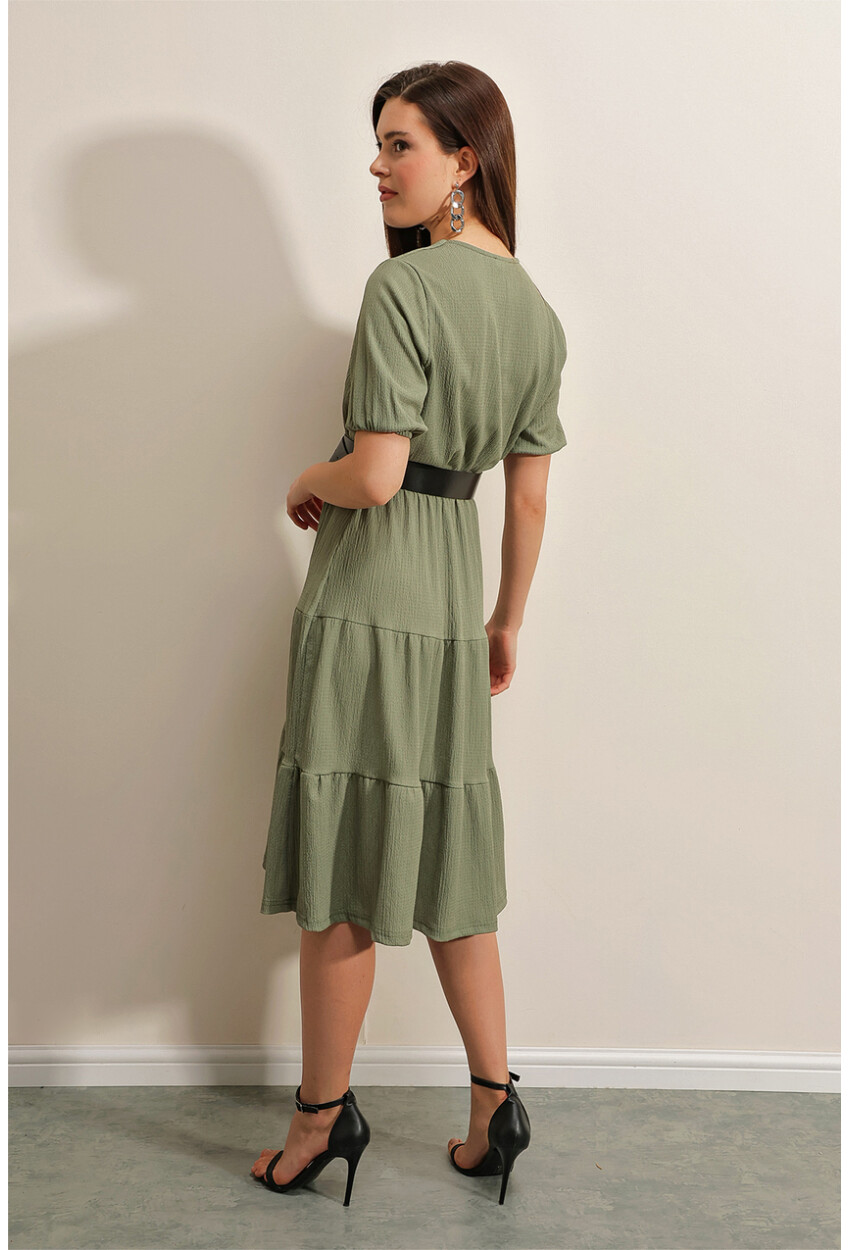 2377 Knit Dress With Belt