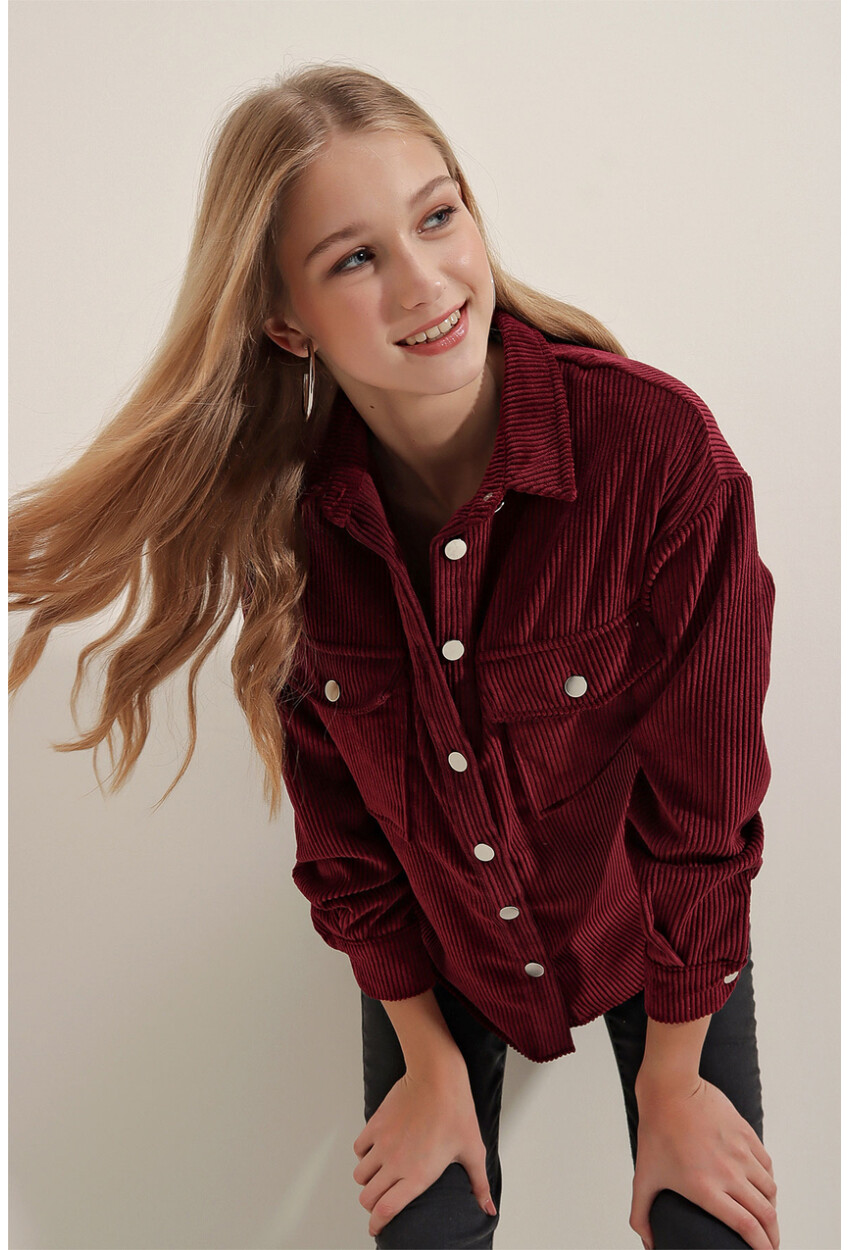 3865 Striped Corduroy Shirt