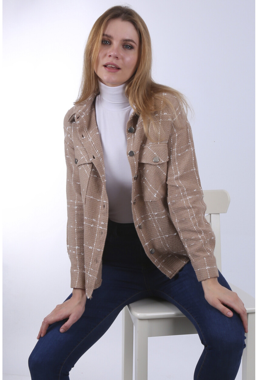 3881 Thin Plaid Wool Shirt
