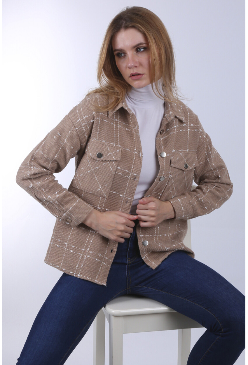 3881 Thin Plaid Wool Shirt